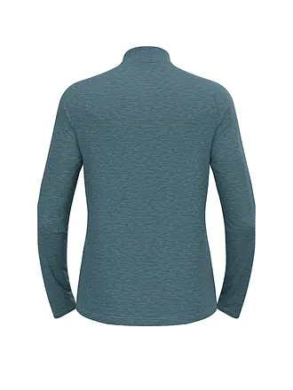 ODLO | Camiseta interior con cremallera para hombre Essentials Ceramiwarm | blau